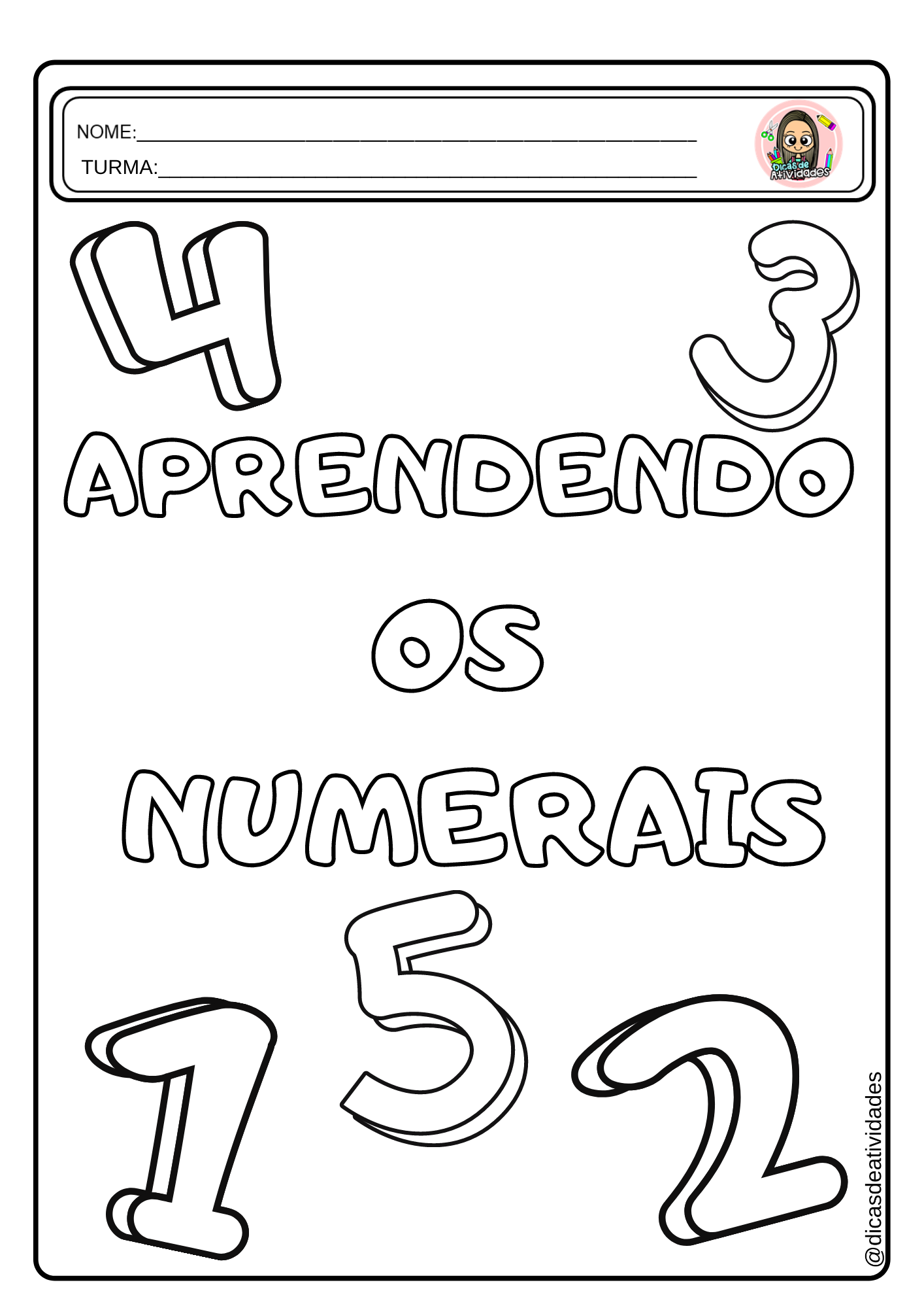 Atividades com os Números de 1 a 5 – Educação Infantil